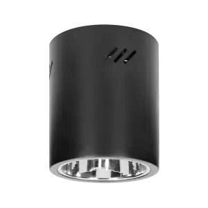 KORIN 16, φωτιστικό οροφής, 60W, E27, ατσάλι, μαύρο