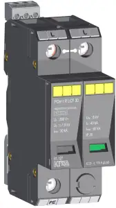 SPD AC T1+T2+T3 1-pole 30kA monoblock remote