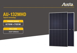 Photovoltaic panel 670W~705W 210*105mm