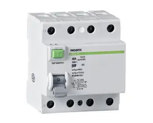 Residual Current Circuit Breaker, Icn=10kA, 4-pole, In=100A, I?n=300mA, typ S+AC