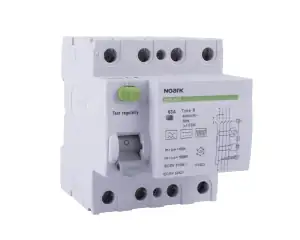 Residual Current Circuit Breaker, Icn=10kA, 3P+N, In=25A, I?n=100mA, type  B