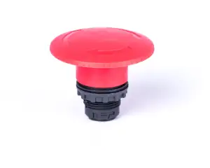 Emergency stop mushroom button head, 60 mm, maintained, red