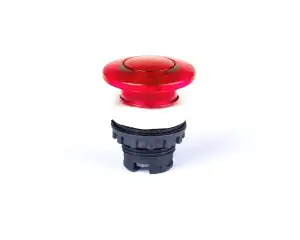 Mushroom button head, 40 mm, momentary, illumination possibility, red