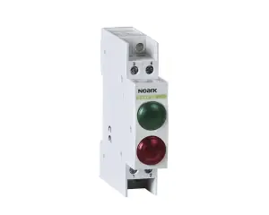 Signal lamp, 230V AC/DC, 1 green LED and 1 red LED