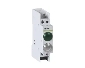 Signal lamp, 230V AC/DC, 1 green LED and 1 white LED