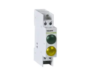 Signal lamp, 230V AC/DC, 1 green LED and 1 yellow LED
