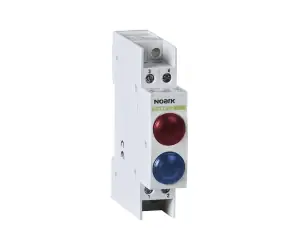 Signal lamp, 230V AC/DC, 1 red LED and 1 blue LED