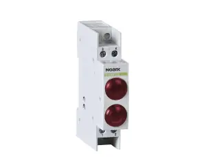 Signal lamp, 230V AC/DC, 1 red LED and 1 red LED