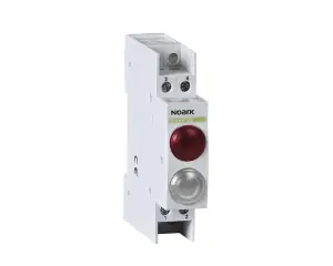 Signal lamp, 230V AC/DC, 1 red LED and 1 white LED