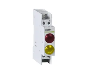 Signal lamp, 230V AC/DC, 1 red LED and 1 yellow LED