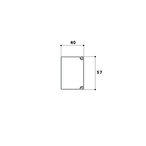 Installation trunking LF 40060-9010, PVC, with base perforation, pure white Photo 3