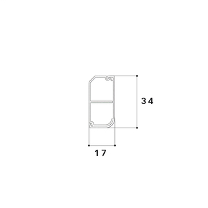 Corner duct EK 15mmx35mm -9010, PVC, base and cover, 2 chambers, pure white Photo 3