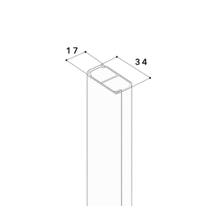 Corner duct EK 15mmx35mm -9010, PVC, base and cover, 2 chambers, pure white Photo 2