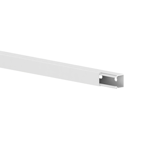 Installation trunking LFG 15x15-9010, PVC, with base perforation, pure white