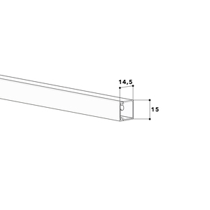 Installation trunking LFG 15x15-9010, PVC, with base perforation, pure white Photo 3