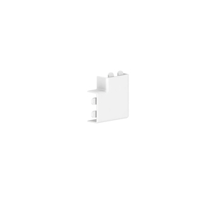 Flat angle Mini 10x20-9010, plastic hf, cut-covering, pure white