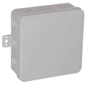 Surface-mounted junction box CLICK IP54 12 cable entries 100x100x41mm white, 32 pcs