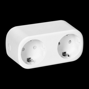 Ασύρματο διπλό πολύμπριζο Tuya Smart Wi-Fi, Schuko, λευκός