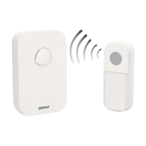 FADO DC wireless, battery powered doorbell with learning system