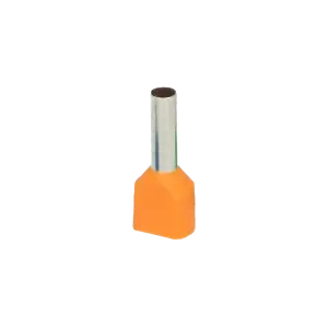 Ακροχιτώνιο διπλό πορτοκαλί 4mm² (100τμχ)
