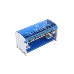 Double row power distribution block, 11 cable