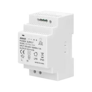 DIN rail power adaptor 12V DC 4.5A, 54W, width: 3 units