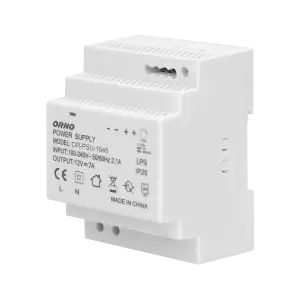 DIN rail power adaptor 12V DC 7A, 84W, width: 4 units