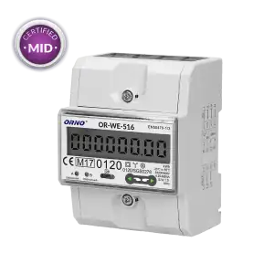 3-phase energy meter with RS-485, 80A