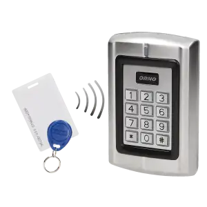 Code lock with card and proximity tags reader, IP44