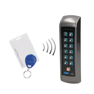 Code lock with card and proximity tags reader, IP55
