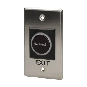 Exit button, touchless