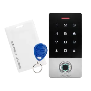 Code lock with touch keypad, proximity tags/cards reader and fingerprint reader, IP68, 1 relay output (3A)