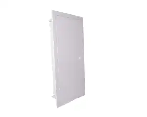 Μεταλλοπλαστικός πίνακας με λευκή μεταλλική πόρτα, πεντάσειρος 60+10 θέσεων