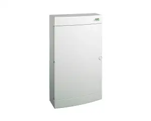 Plastic consumer unit, white door, surface-mounted, IP40, 3 rows, 3x18 modules, PNS 3x18W